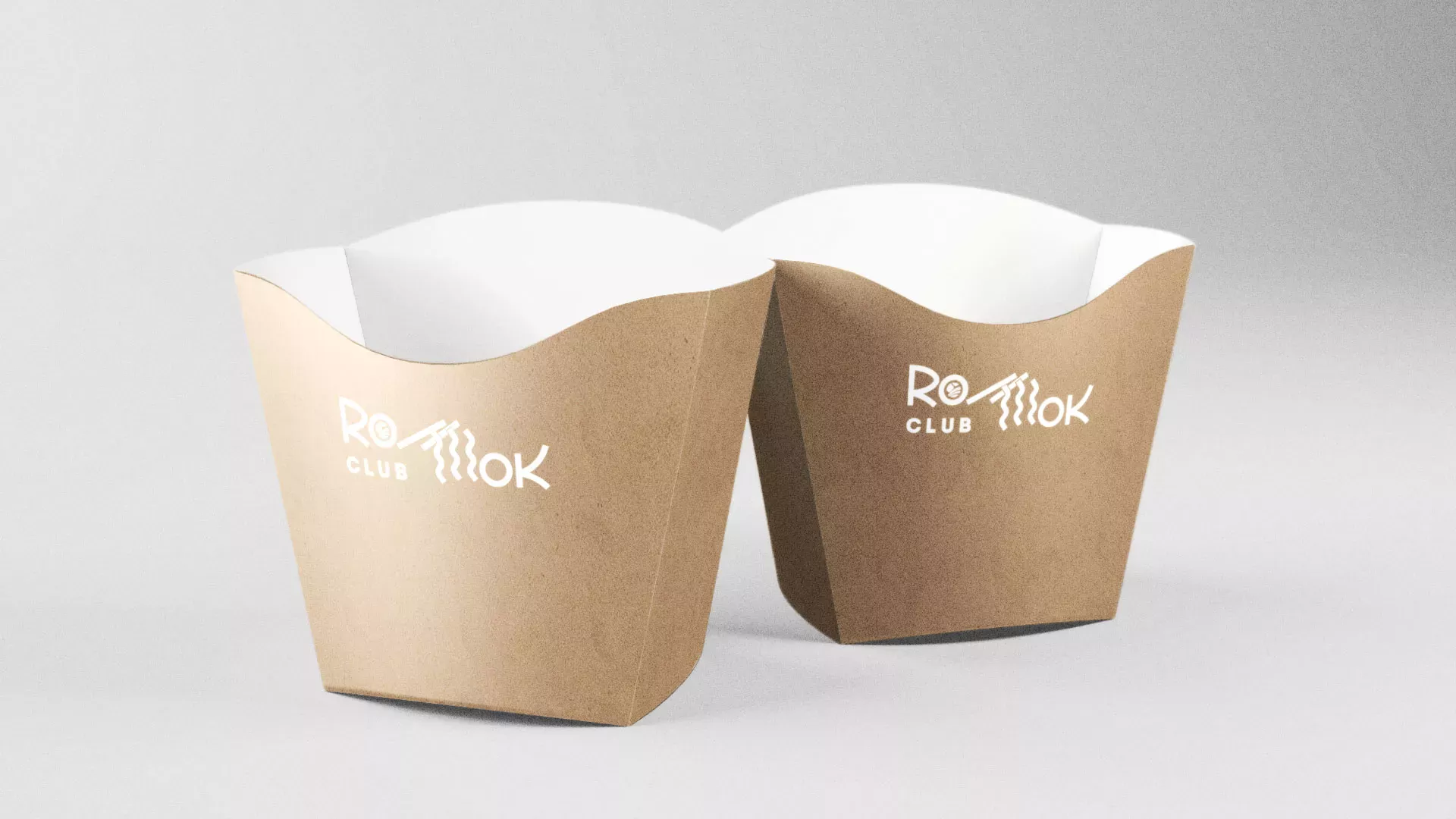 Создание логотипа суши-бара «Roll Wok Club» в Мытищах
