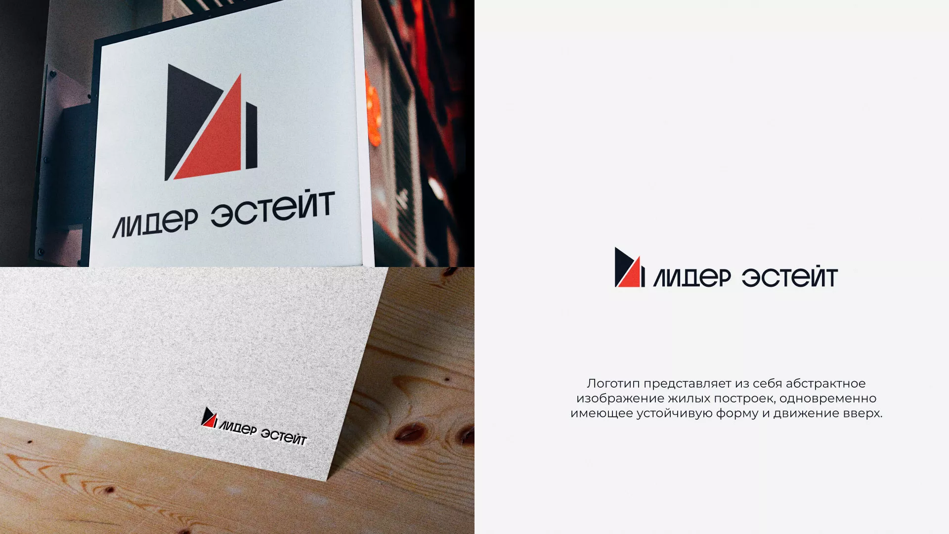 Сделали логотип для агентства недвижимости «Лидер Эстейт» в Мытищах